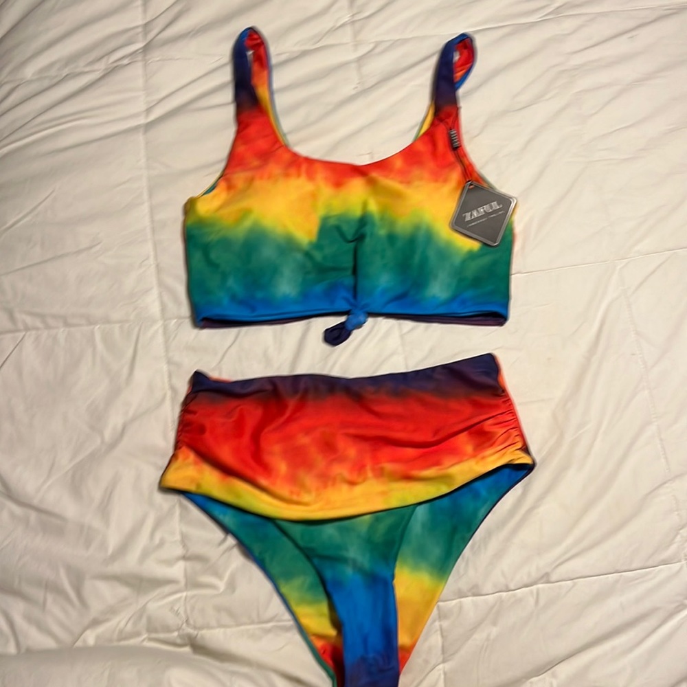 Tie dye 2pc bathing suit
